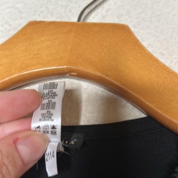 Cosabella Deep V Plunge Long Sleeve Bodysuit Black Size Medium Romantic Classic - Picture 6 of 7